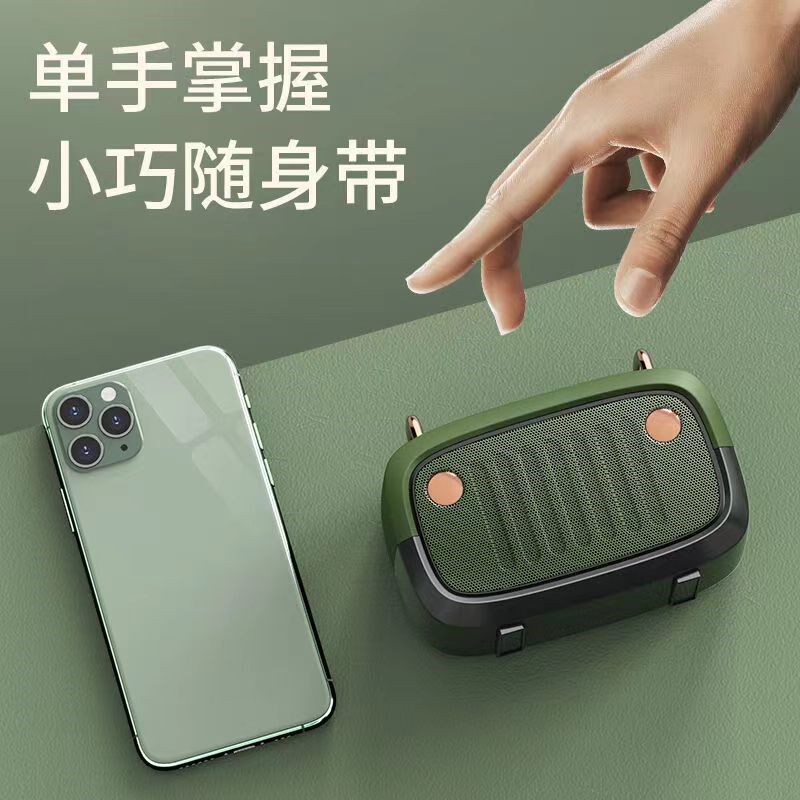 新款复古无线蓝牙音箱卡通低x音炮户外插卡便捷式迷你礼品小音响