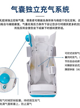踝关节固定支具h脚踝跖骨断裂骨折术后跟腱靴充气助行走康复鞋护