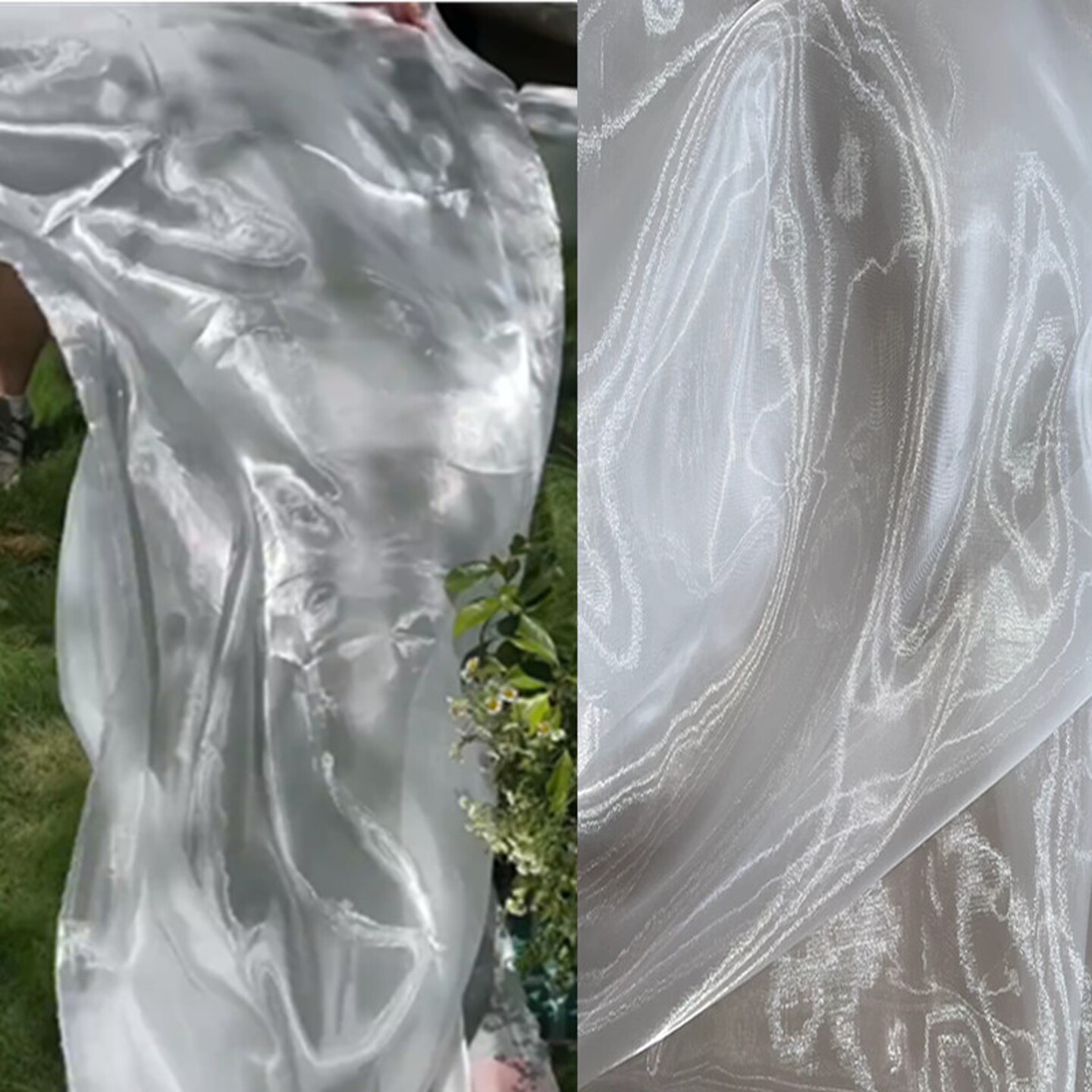 婚庆水光背景纱幔幔布幔婚礼汉服网纱布面料场景直播幕布墙壁装饰