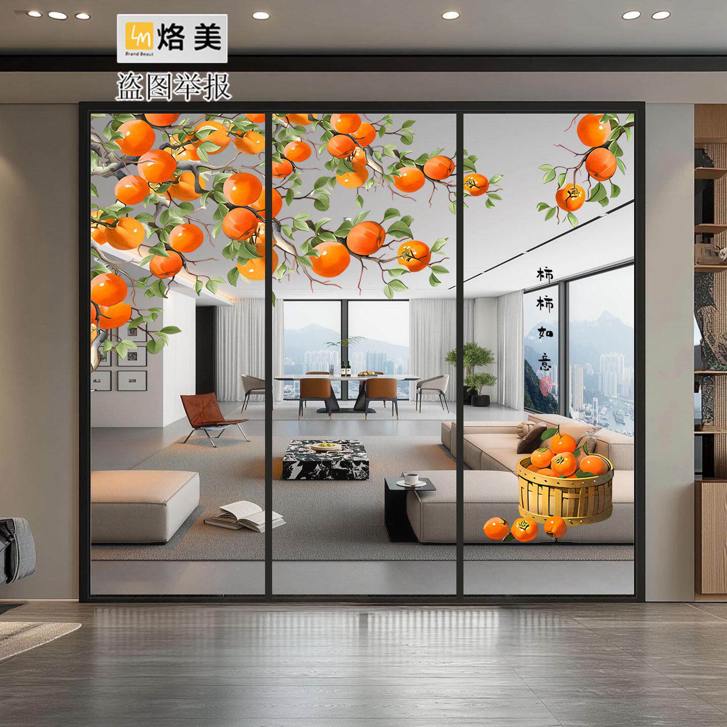 中式覆古门厨房拉门三联动客厅阳台吊轮移门极窄钛合金玻璃隔断