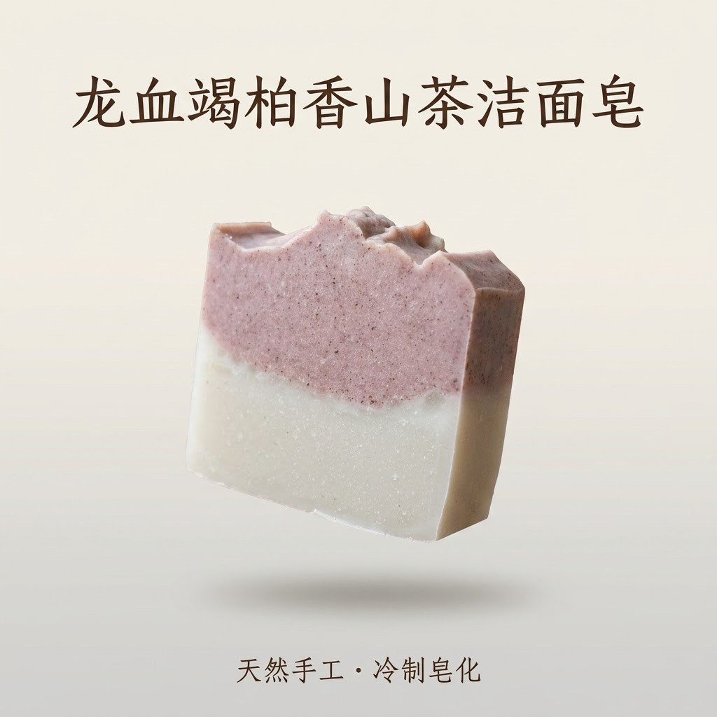 【皓】龙血竭柏香粉绿泥石山茶洁面手工冷制皂｜洗脸洗澡洗头通用