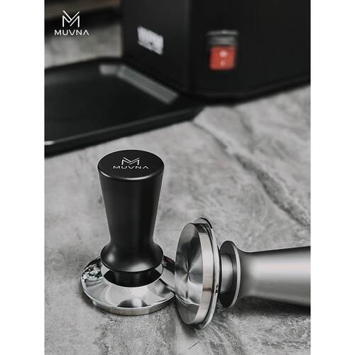 MUVNA意式咖啡机手柄压粉器304不锈钢水平恒定填压粉锤51/53/58mm