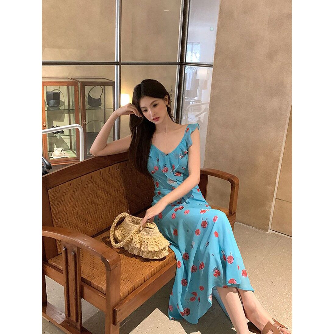 多巴胺绝美小裙黄昏玫瑰