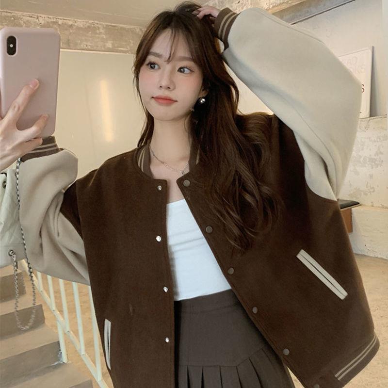 早秋卫衣女棒球服外套女