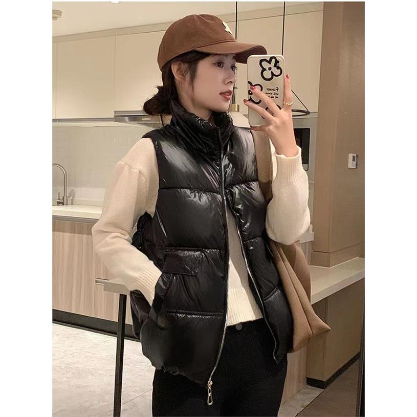 2023胖mm羽绒棉服马甲女