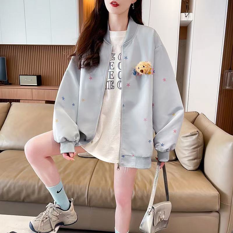 春季时尚美式复古立领开