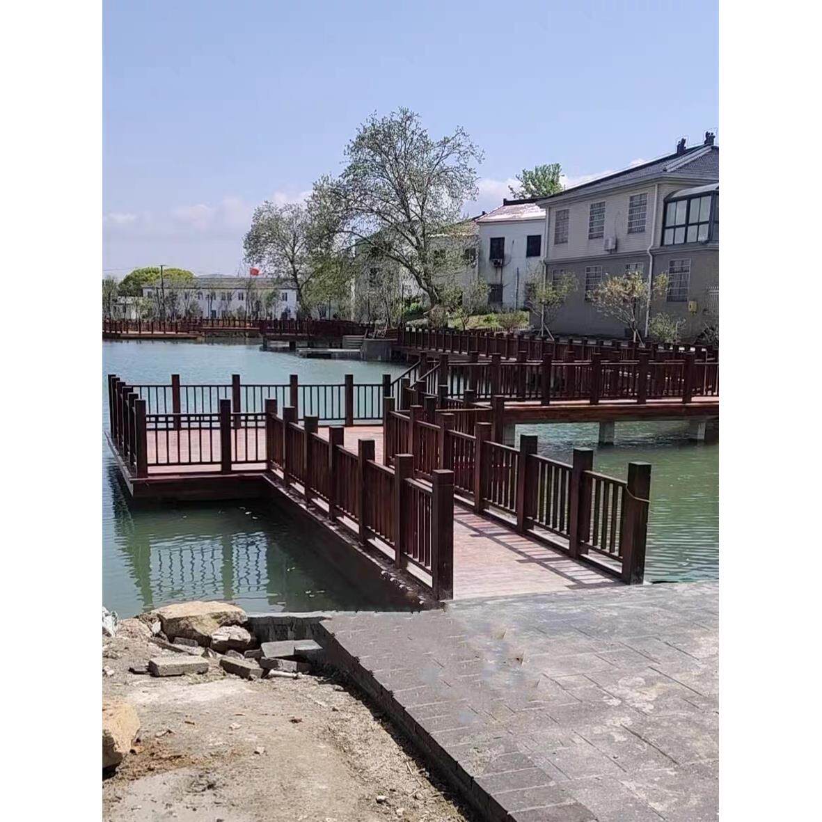 户外防腐木彷古护栏地板景观栏杆木制护栏扶手栈道