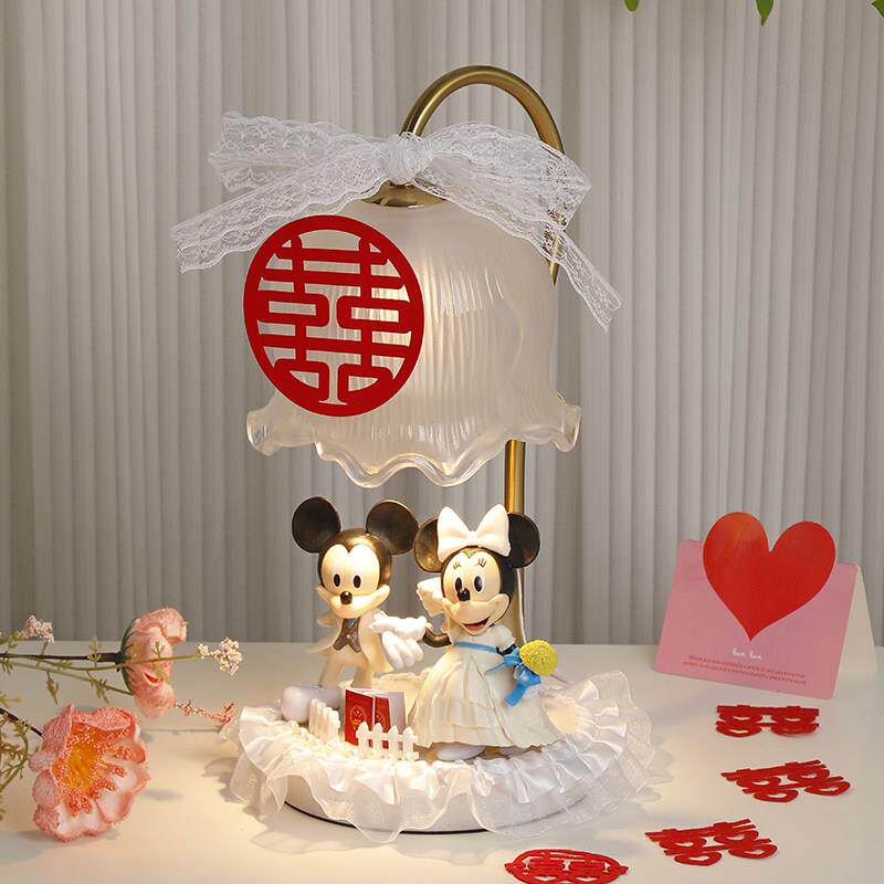 结婚礼物送新人闺蜜高极实用礼物新娘陪嫁卧室床头台灯新婚长明灯