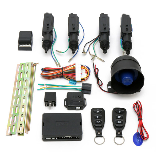 卡仕风汽车遥控中控锁防盗报警器遥控开关锁12V通用型改装