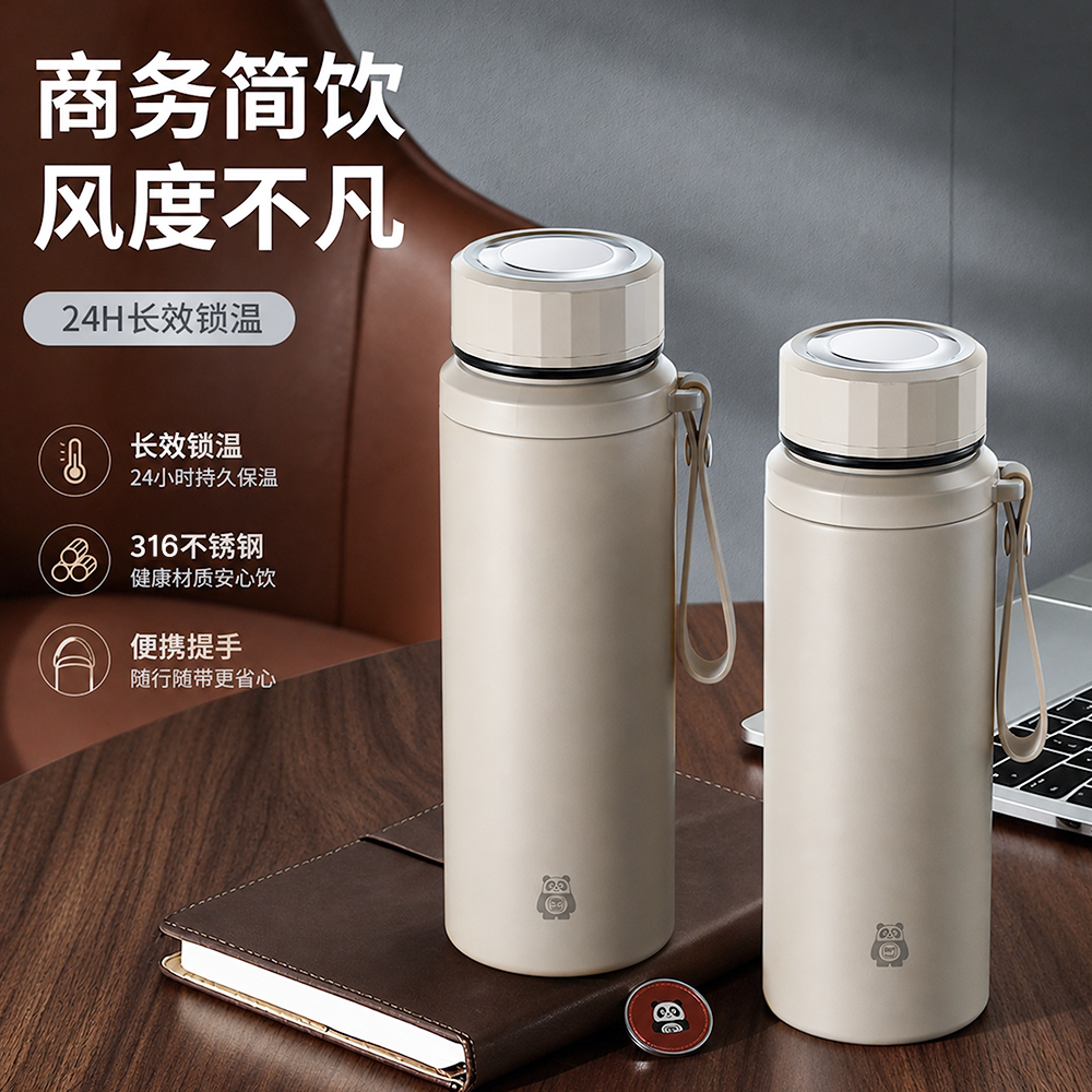中亚中老年健康大容量长效保温杯