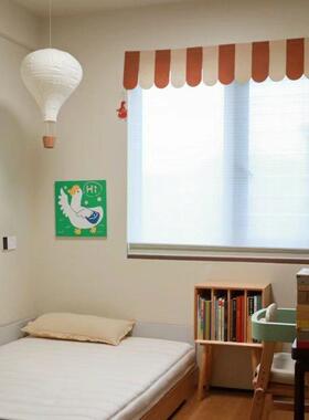 森林风格的幼儿园环境创作屋檐彩旗主题墙区域角墙贴纸门头装饰窗