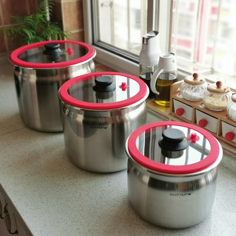 密封性好 304不锈钢密封桶家用米桶防潮防虫厨房储物桶密封面粉缸