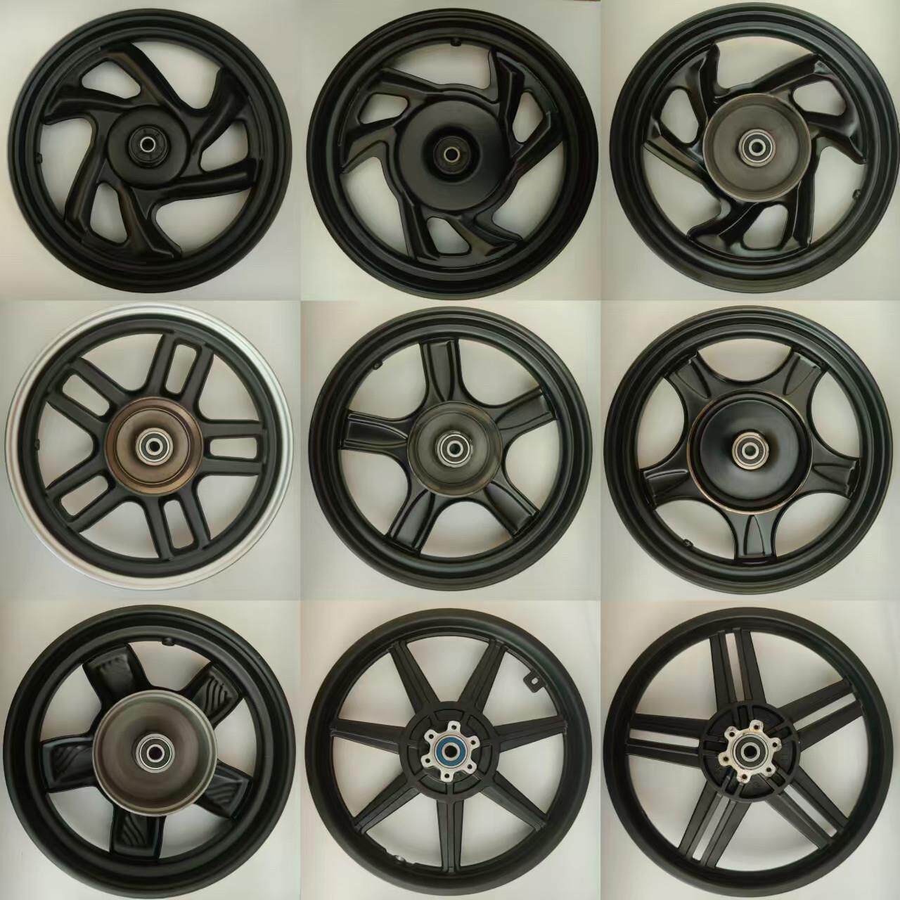 电动车14-2.5/2.125大中小鼓煞真空前轮毂代驾锂电车碟煞铝轮钢圈