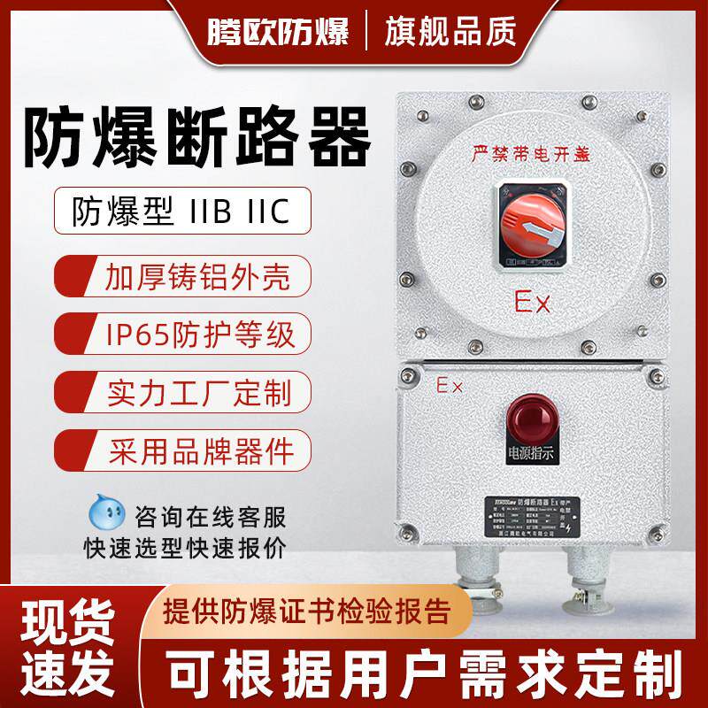 防爆断路器控制操作柱配电箱接线端子动力开关IIC级防爆空气开关