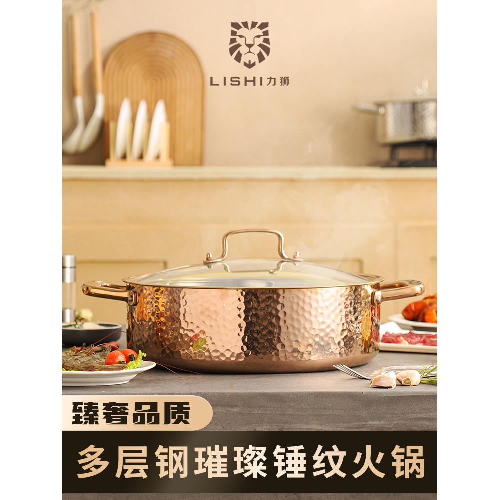 丽士火锅，鸳鸯锅，火锅，家用清汤锅，商用304不锈钢加厚电磁炉