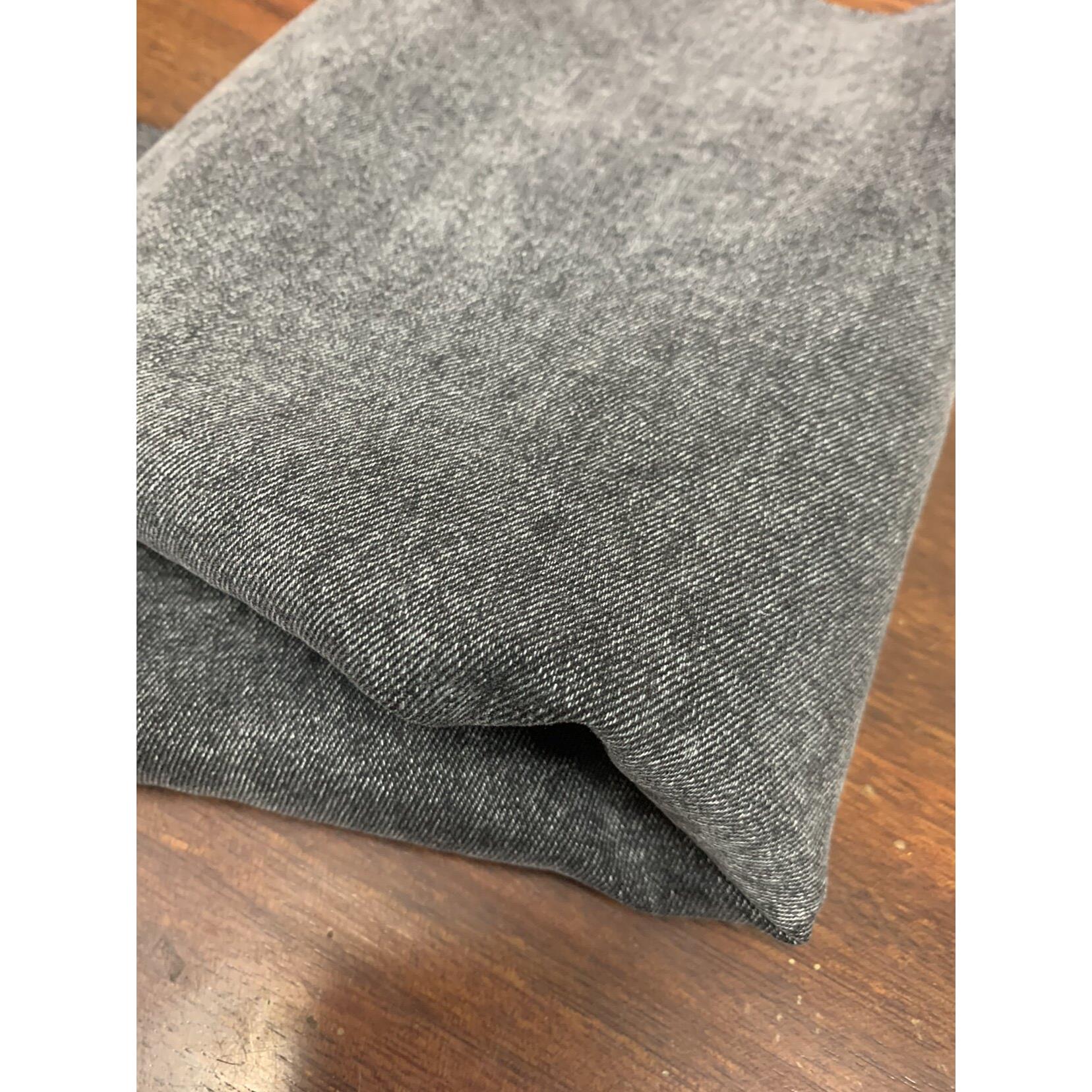 北江布业烟灰色水洗牛仔面料厚斜纹面料柔软耐穿服装设计牛仔面料