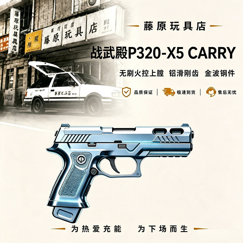 战武殿P320X5CARRY无刷火控上膛铝滑钢齿金波钢件玩具wargame竞技