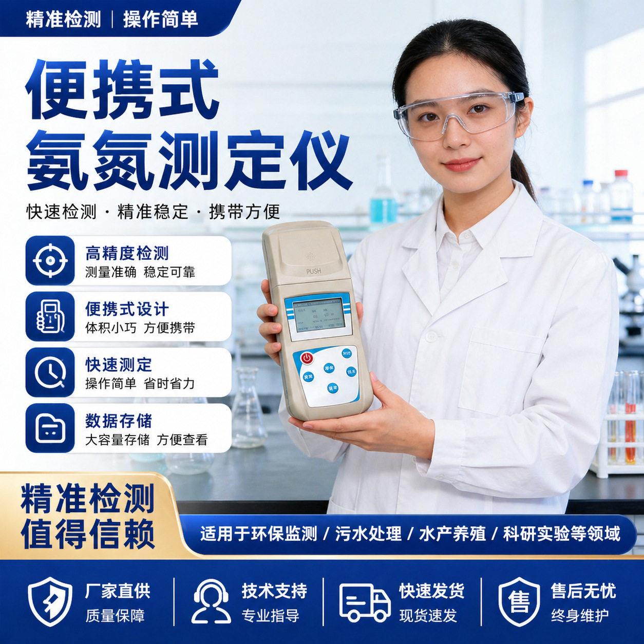 手持氨氮检测仪 多参数水质重金属测试仪便携式总磷总氮分析仪
