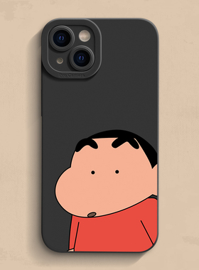 眯眼小新iPhone17手机壳苹果15pro趣味13新款xr潮牌17plus新款11Pro max搞怪se软12男女mini套14适用8p创意16