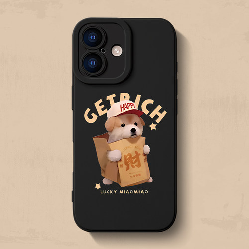 发财狗狗iPhone17手机壳