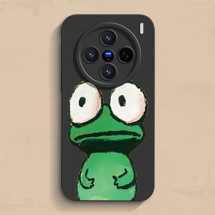 大眼小蛙vivox300手机壳iqoo15pro个性neo10新款竞速版液态S50软neo9se男女X200spro保护X70+套mini超薄turbo