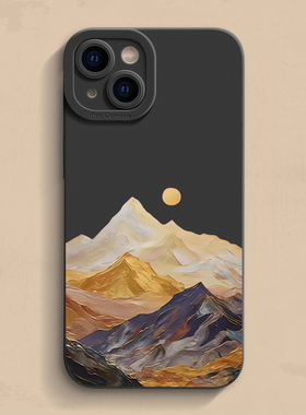 日照金山iPhone17手机壳苹果14pro max个性13创意12高级11新款xr保护套mini男女15液态16硅胶se软简约7/8plus