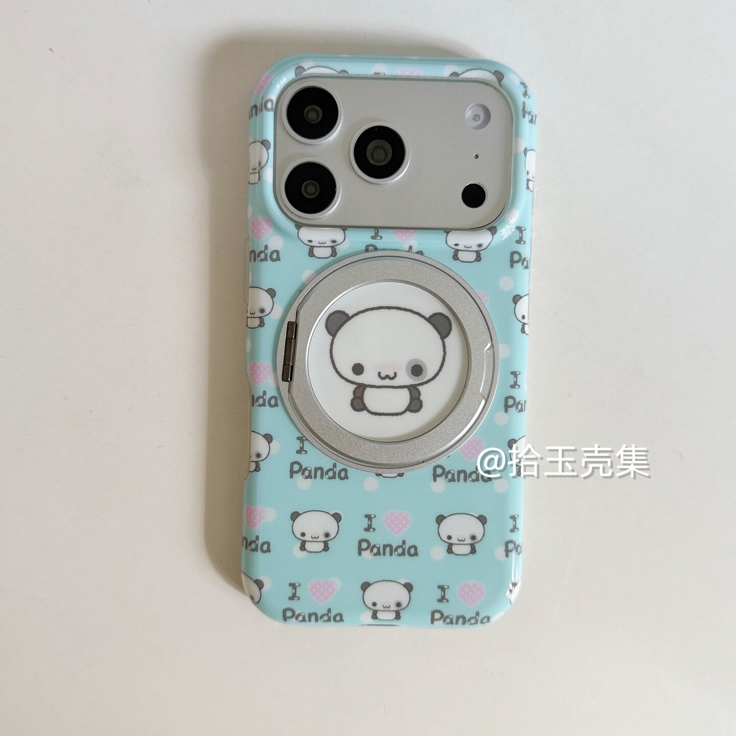 创意卡通ins爱心熊猫猴子适用苹果18promax手机壳iPhone17pro新款17promax日韩360支点壳16可爱15pro保护套18