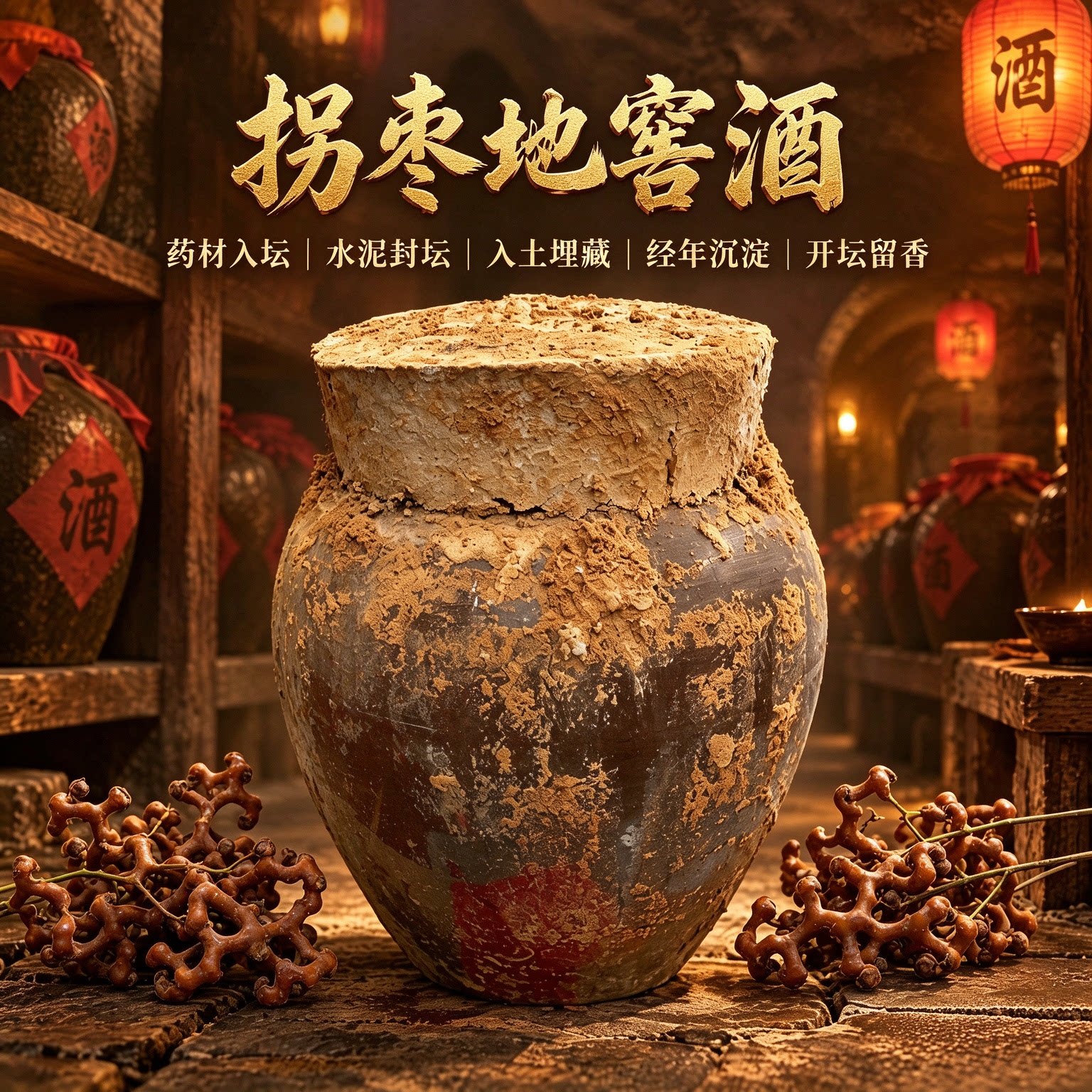拐枣地窖酒万寿果泡酒养生补酒纯粮食滋补药材酒十斤40度广东特产