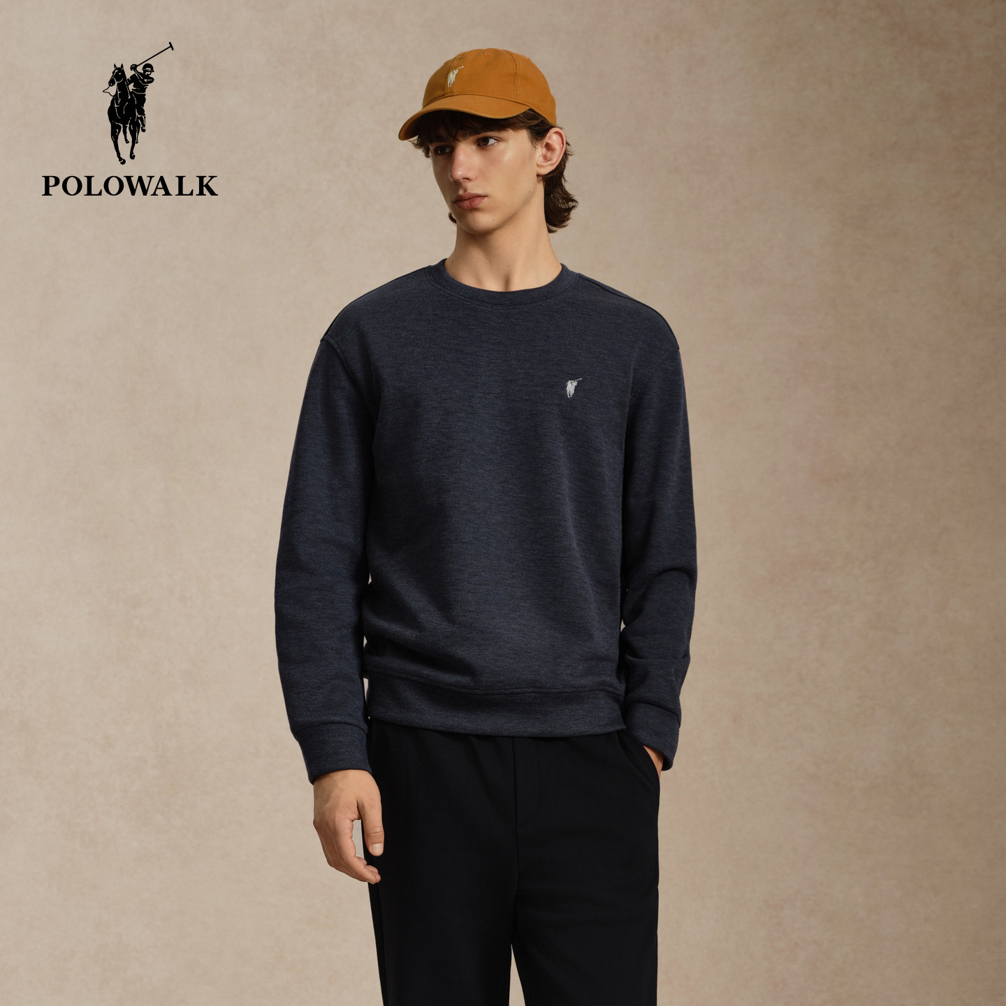 POLOWALK男装秋冬新品加绒卫衣