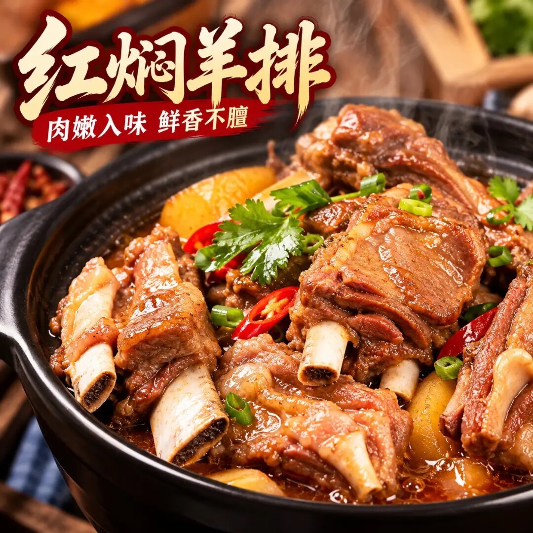 【拍一发三】红焖羊排开袋即食