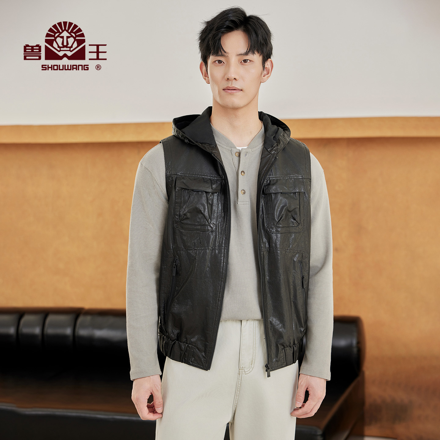 2025新款秋季款头层牛皮马甲