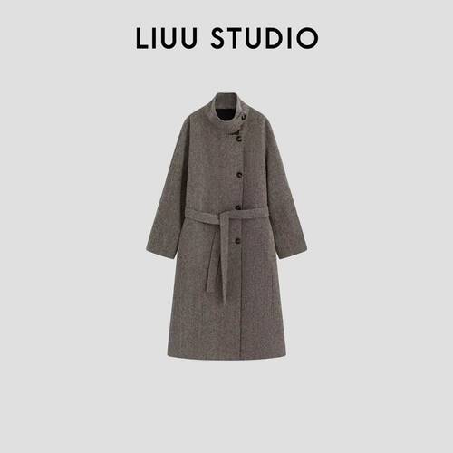 【美丽局】摩登之都 | 可立领人字纹亮片大衣 LSAAWF046