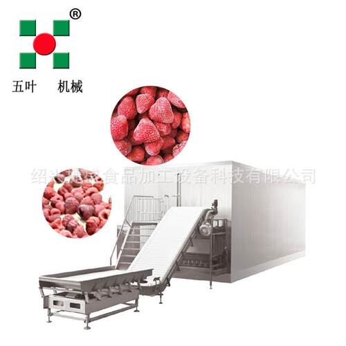 玉米豌豆粒流态化速冻机 清洗简 全自动海鲜速冻设备