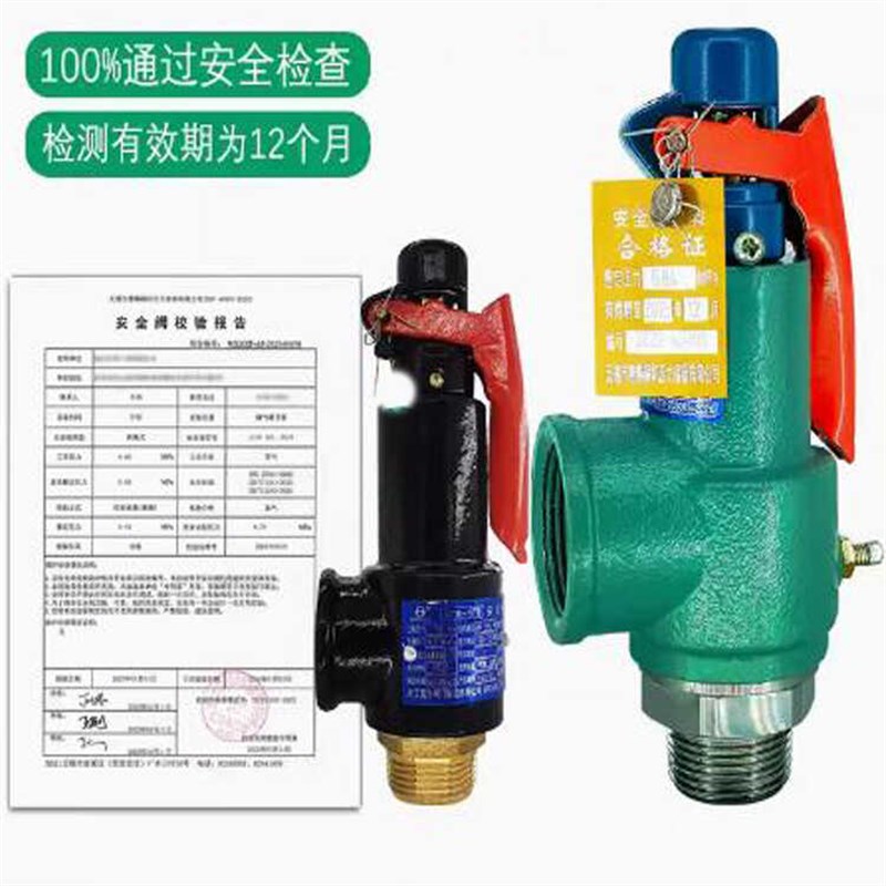 安全阀压力表校验报告A27W-16T/A28H-16第三方检测安全阀带铅封