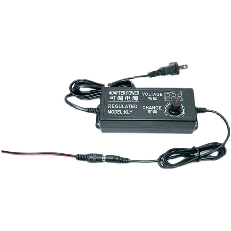 220V转3-24V2A电源数显可调控电机电源适配器减速马达配件