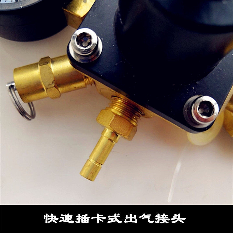 快速卡插式CO2高压气压表可乐机气瓶压力表商用饮料机现调机配件
