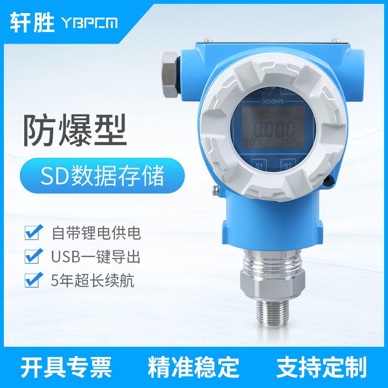 PCM900J 防爆型数据记录式数显压力变送器 数据存储式压力变送器