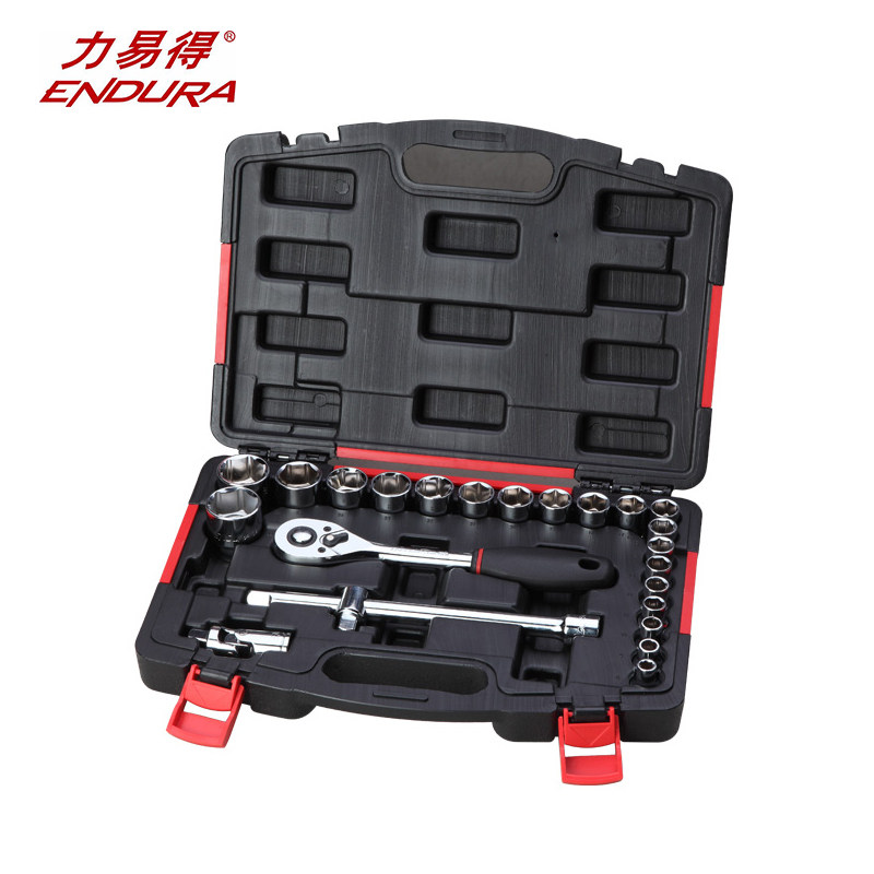 ENDURA力易得E1219套筒组套12.5mm24件套电讯机修汽修家居随车