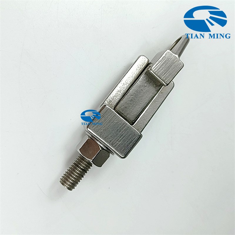 304真空双边卡箍卡钳螺栓挂钩头ISO法兰C型钩型槽螺钉圆形M12