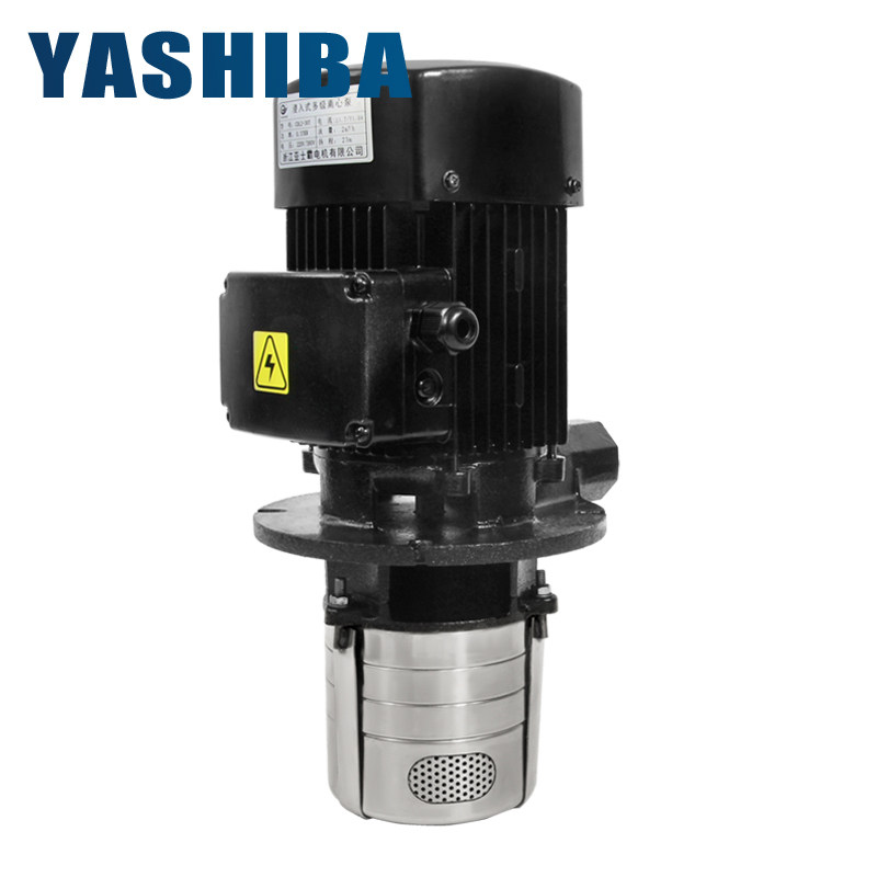YASHIBA机床润滑油冷却泵水泵铸铁循环油泵380V三相电多级离心泵