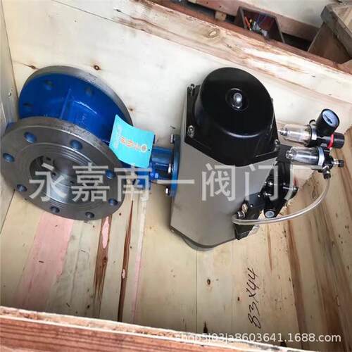 防爆气动法兰蝶阀 D643H-16C DN600 三偏心气动防爆蝶阀