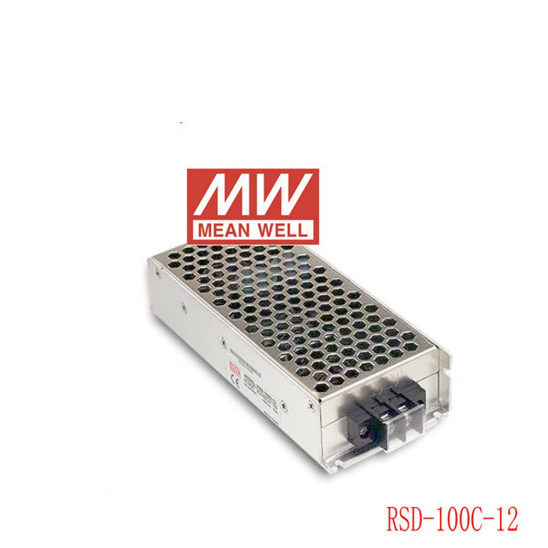 台湾明纬开关电源铁路用DC转换器 RSD-100D-5/12/24机壳型电源