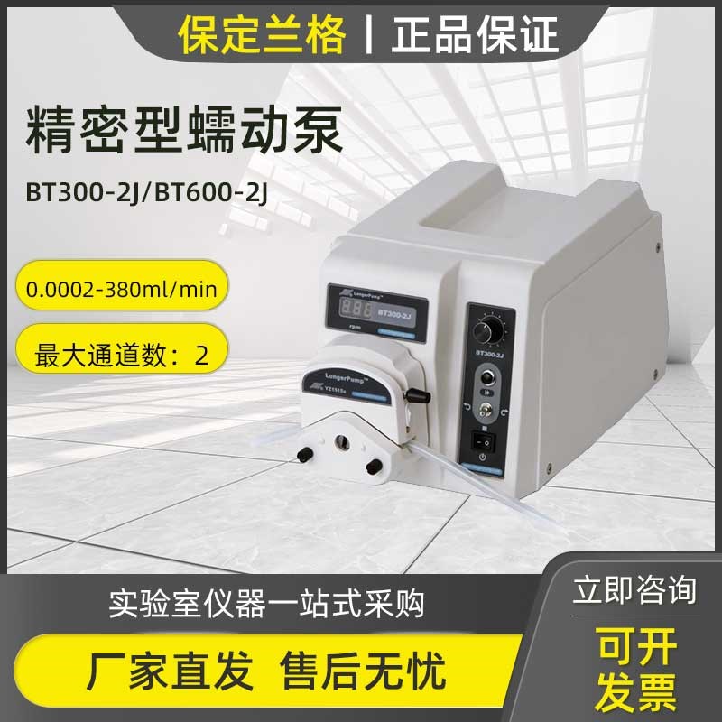 保定兰格BT300-2J BT600-2J蠕动泵精密恒流泵实验室大流量泵头