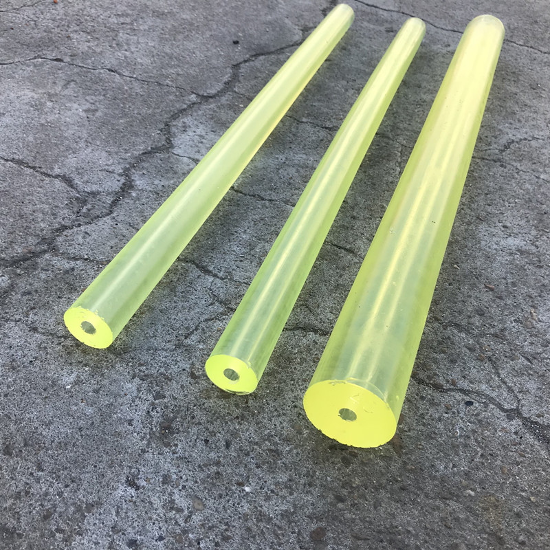 pu聚氨酯空心棒料PU棒材弹性减震软胶棒橡胶棒优力胶管牛筋棒加工图片