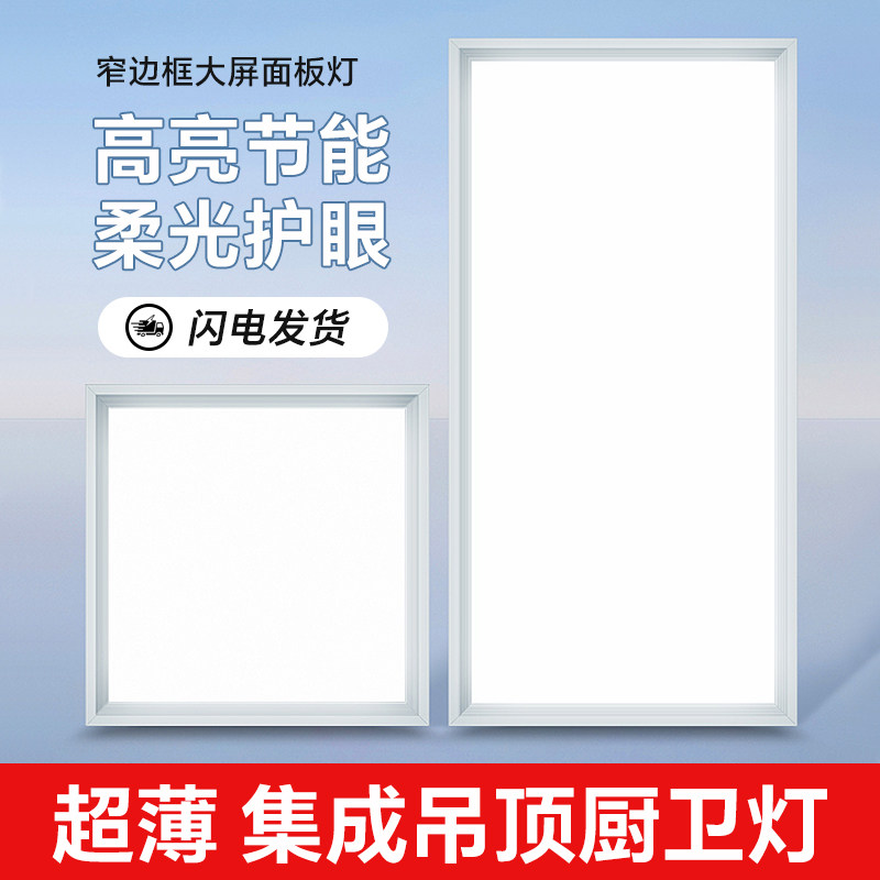 LED集成吊顶平板灯厨卫灯图片