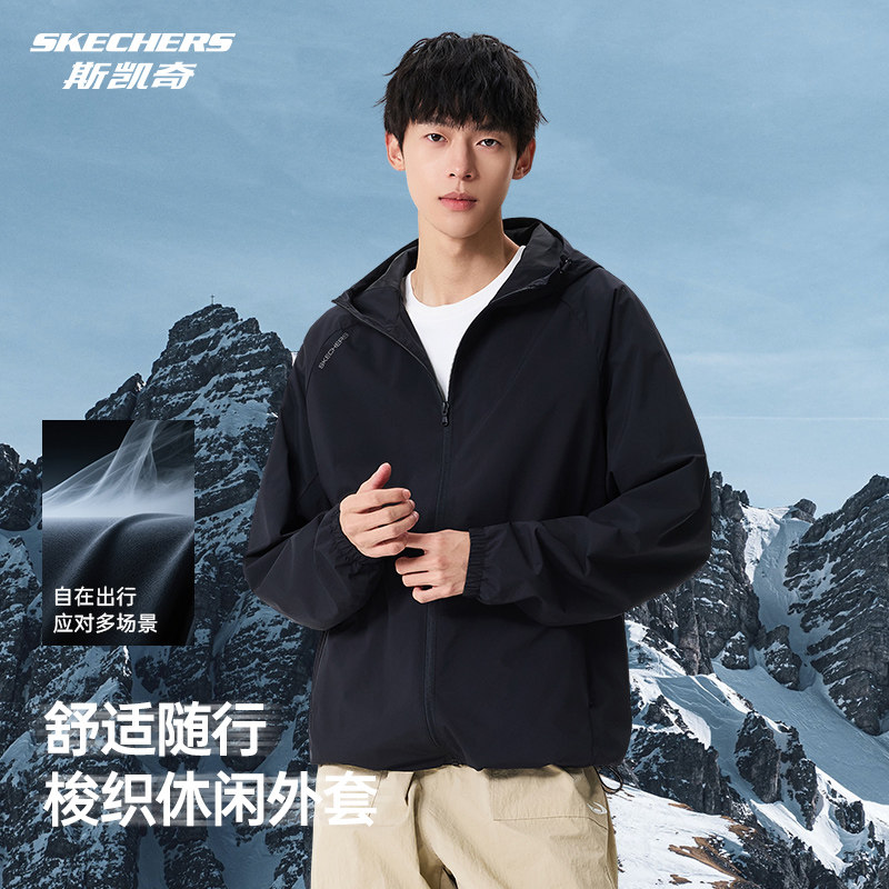 斯凯奇外套男夹克上衣运动服