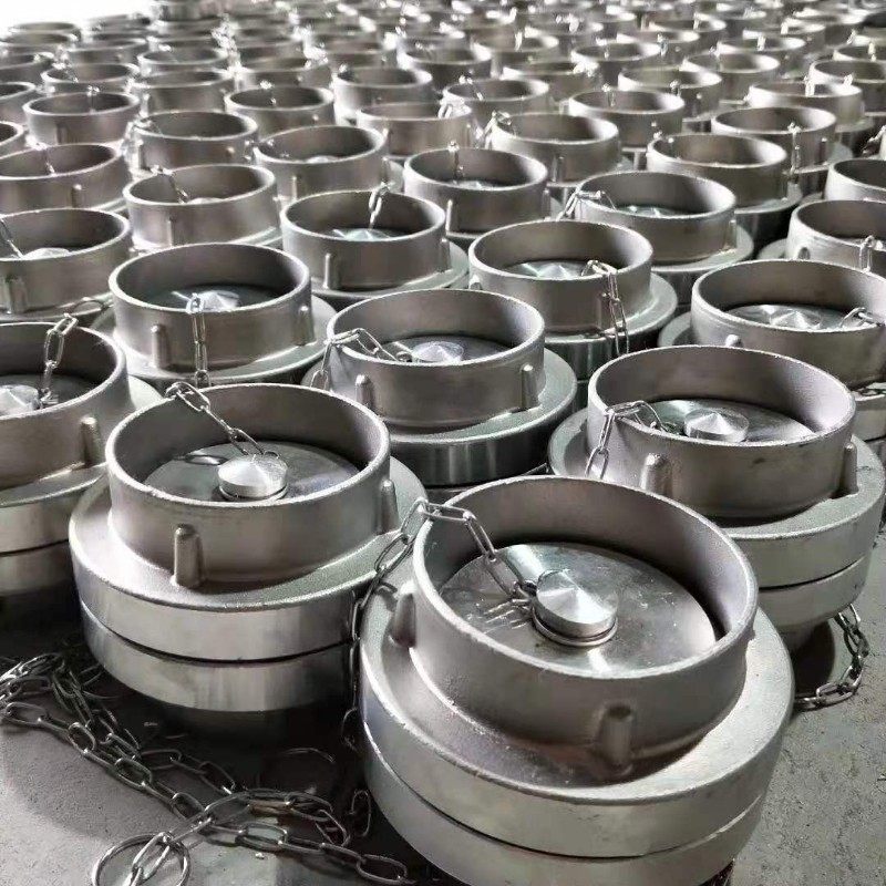 不锈钢消防水带接口304管牙闷盖接头高压卡扣水枪50/65消火栓