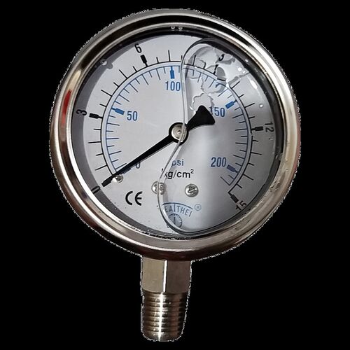 1/4充油YEATHEI雅德径向全不锈钢压力表60yn015 15/cm20 0psi