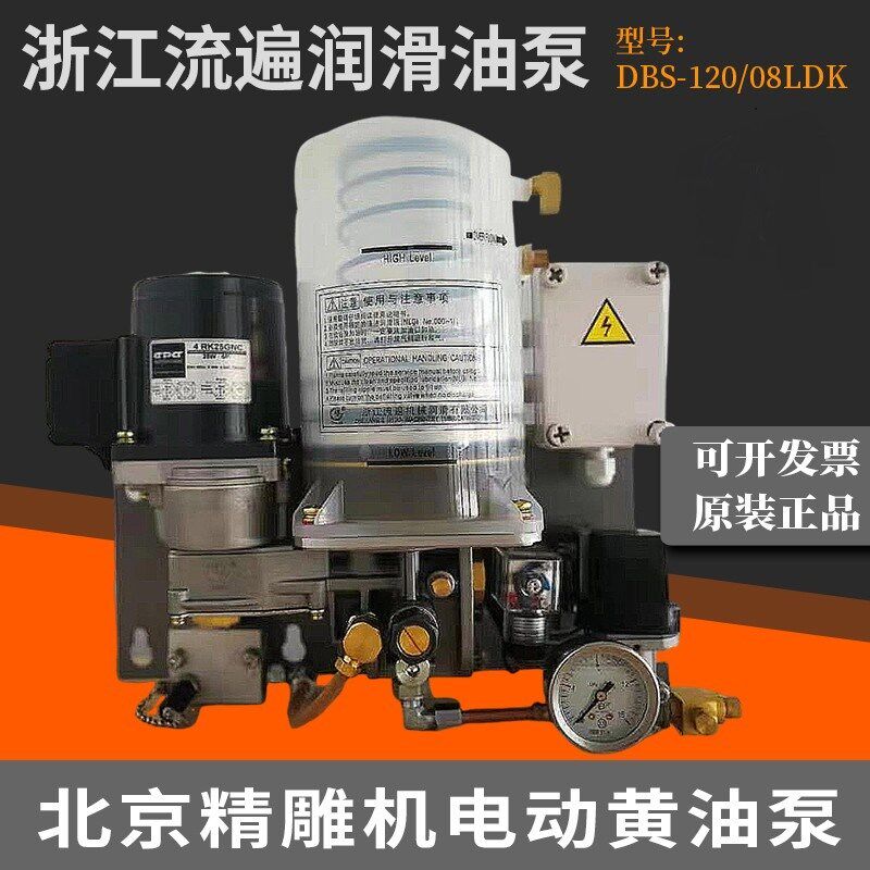 流遍/河谷电动预压式油脂润滑泵北京精雕机220V/DBS-J20/08奶油泵
