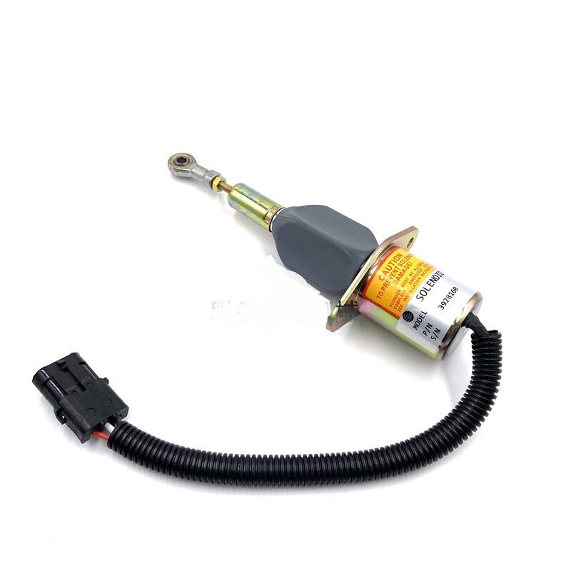 断油熄火电磁阀3928160 12V 3928161适用康明斯平地机熄火开关24V
